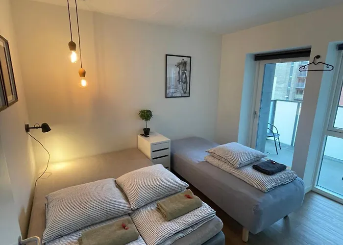 Modern With Rooftop, Privat Balcony, & Free Parking,next To Attractions Apartahotel Århus